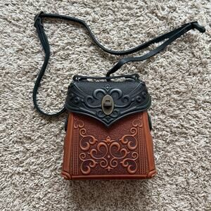 $125 Lymar Leather Crossbody Purse Bag Shoulder Strap Convertible Mini Backpack